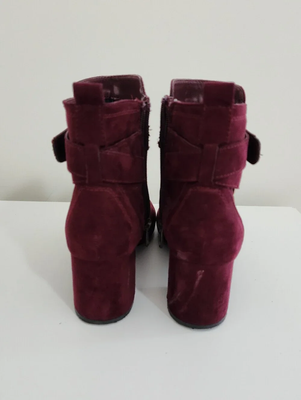 Kelly & Katie Burgundy Ankle Boots